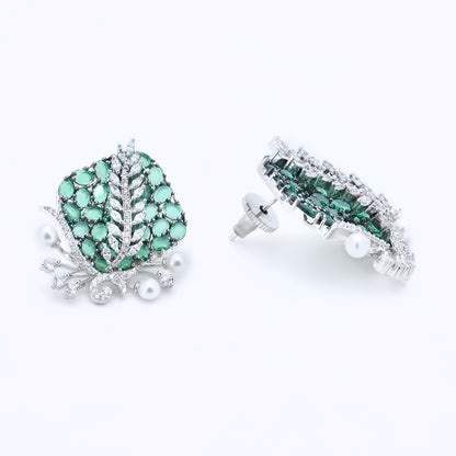 Verdant Grace Stud Earrings