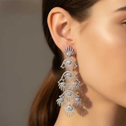 Celestial Cascade Diamond Earrings