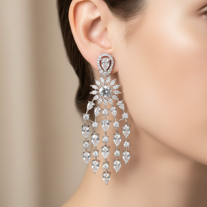 Celestial Cascade Chandelier Earrings
