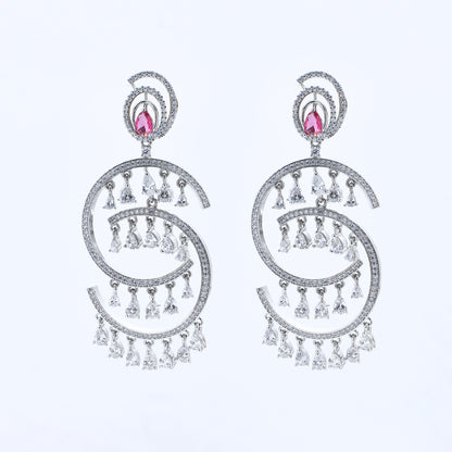 Celestial Swirl Diamond Earrings