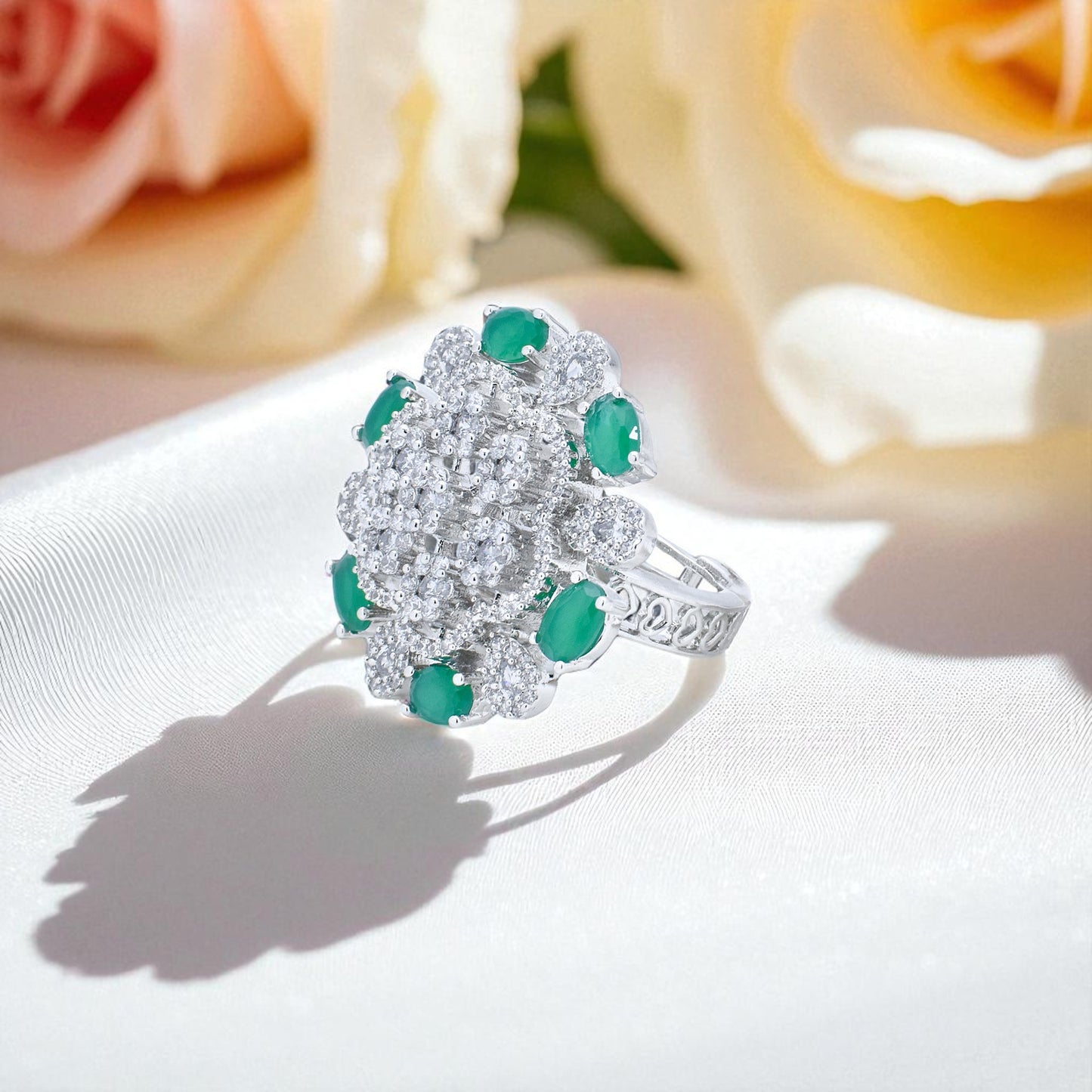 Diamond Emerald Ring
