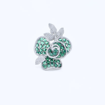 Diamond Flower Ring