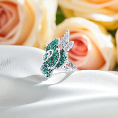 Diamond Flower Ring