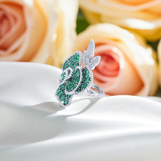 Diamond Flower Ring