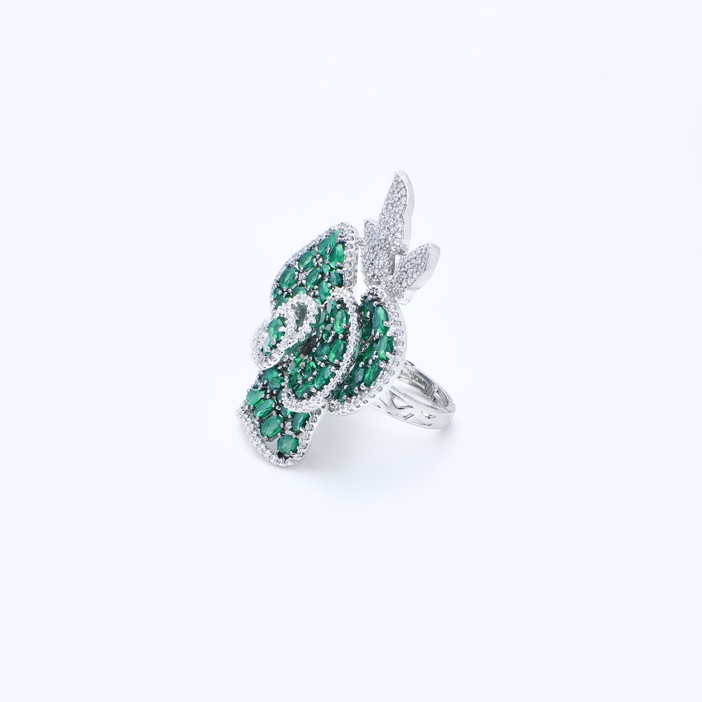 Diamond Flower Ring