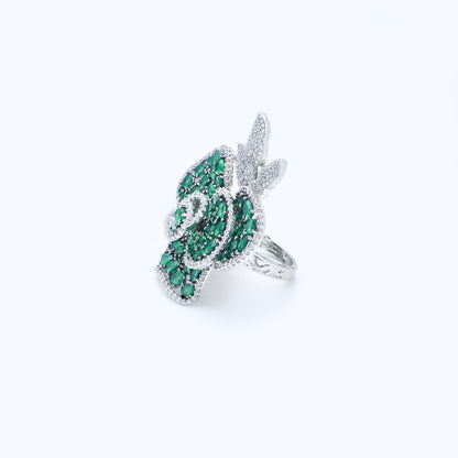 Diamond Flower Ring