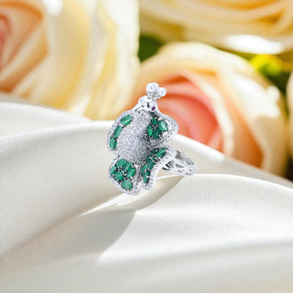 Diamond peacock Ring