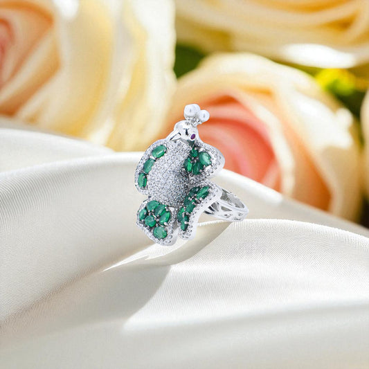 Diamond peacock Ring