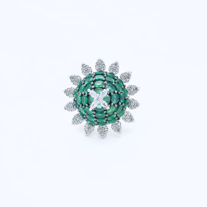 Diamond Elegant Floral Ring