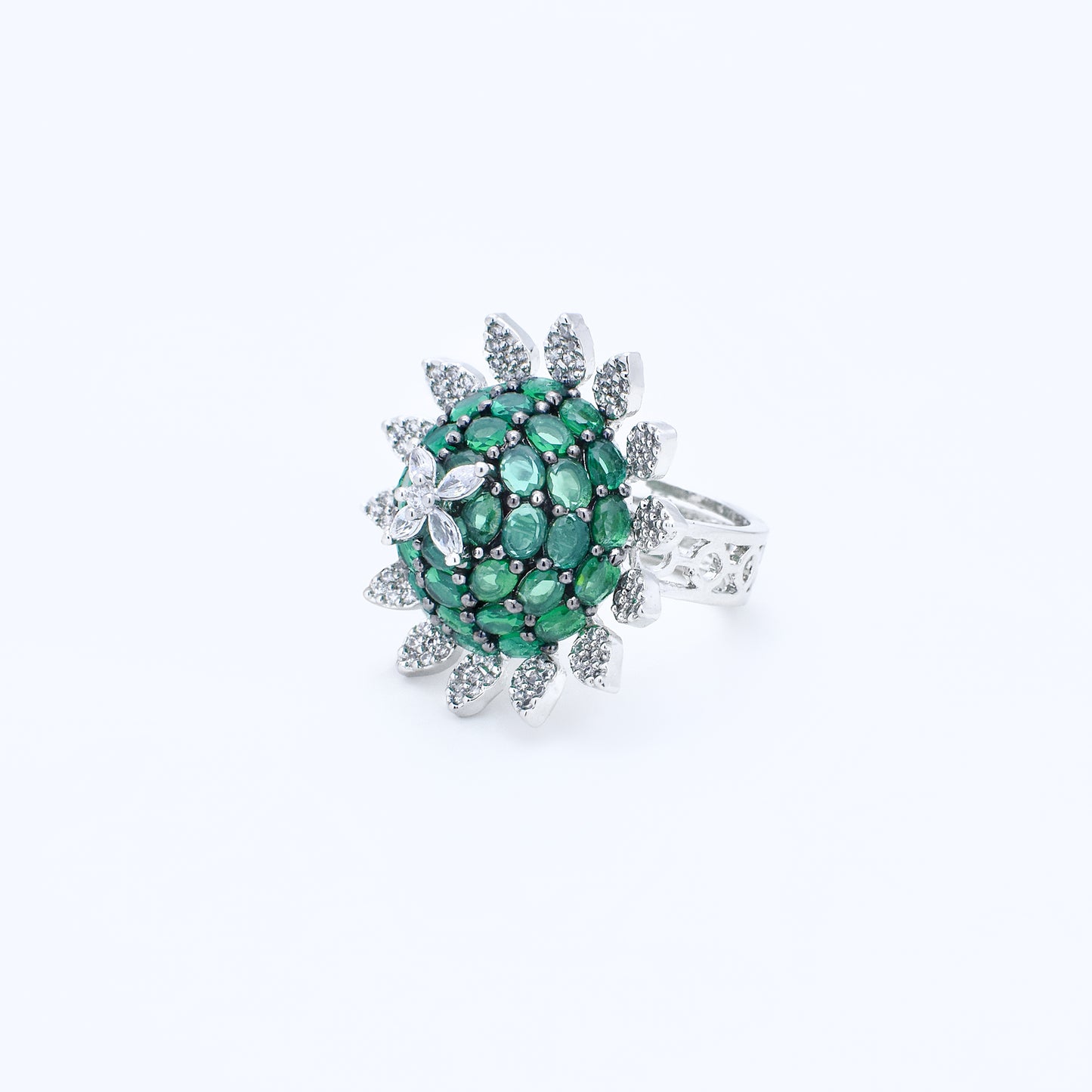 Diamond Elegant Floral Ring