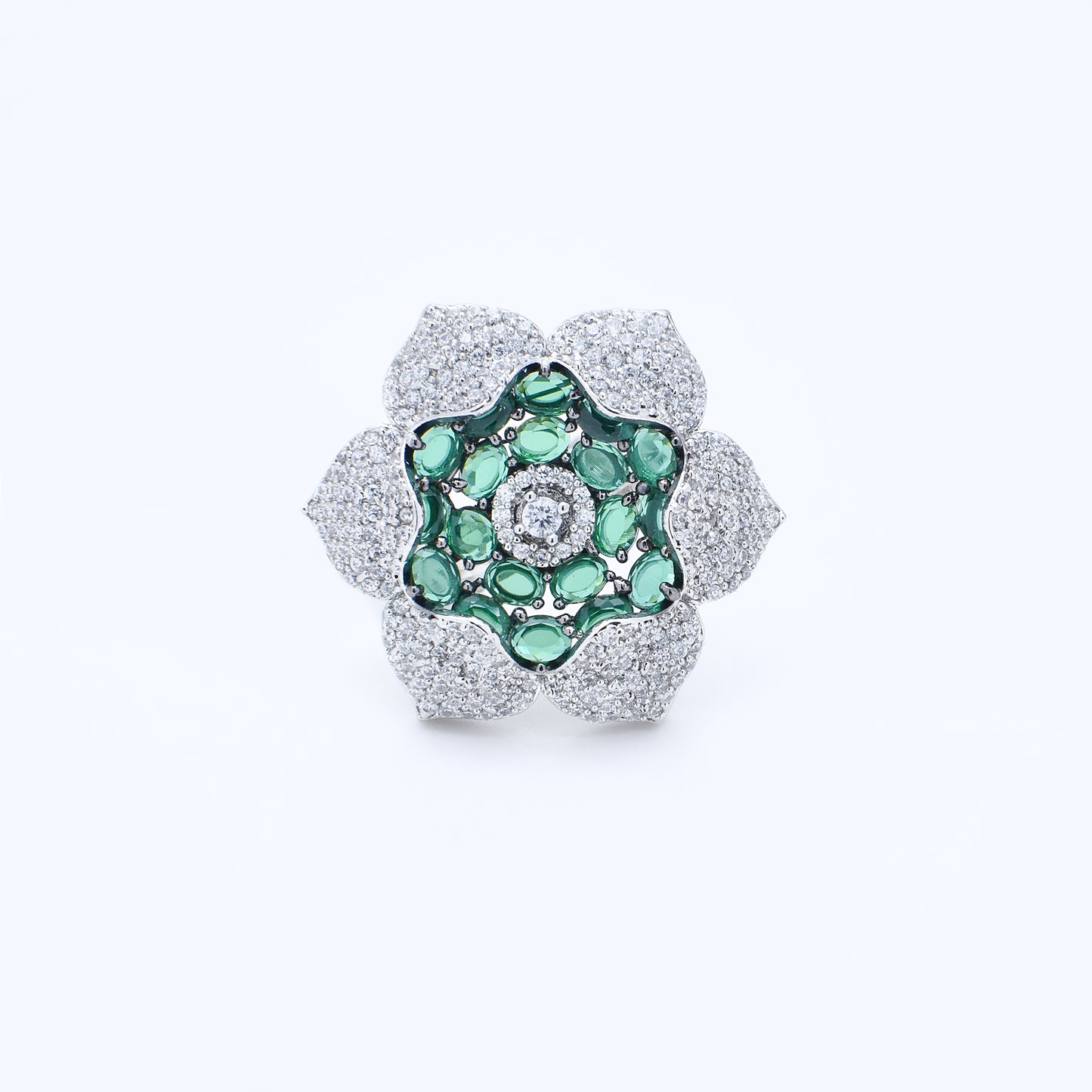 Diamond Floral Ring