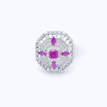 Diamond Octagon Ring