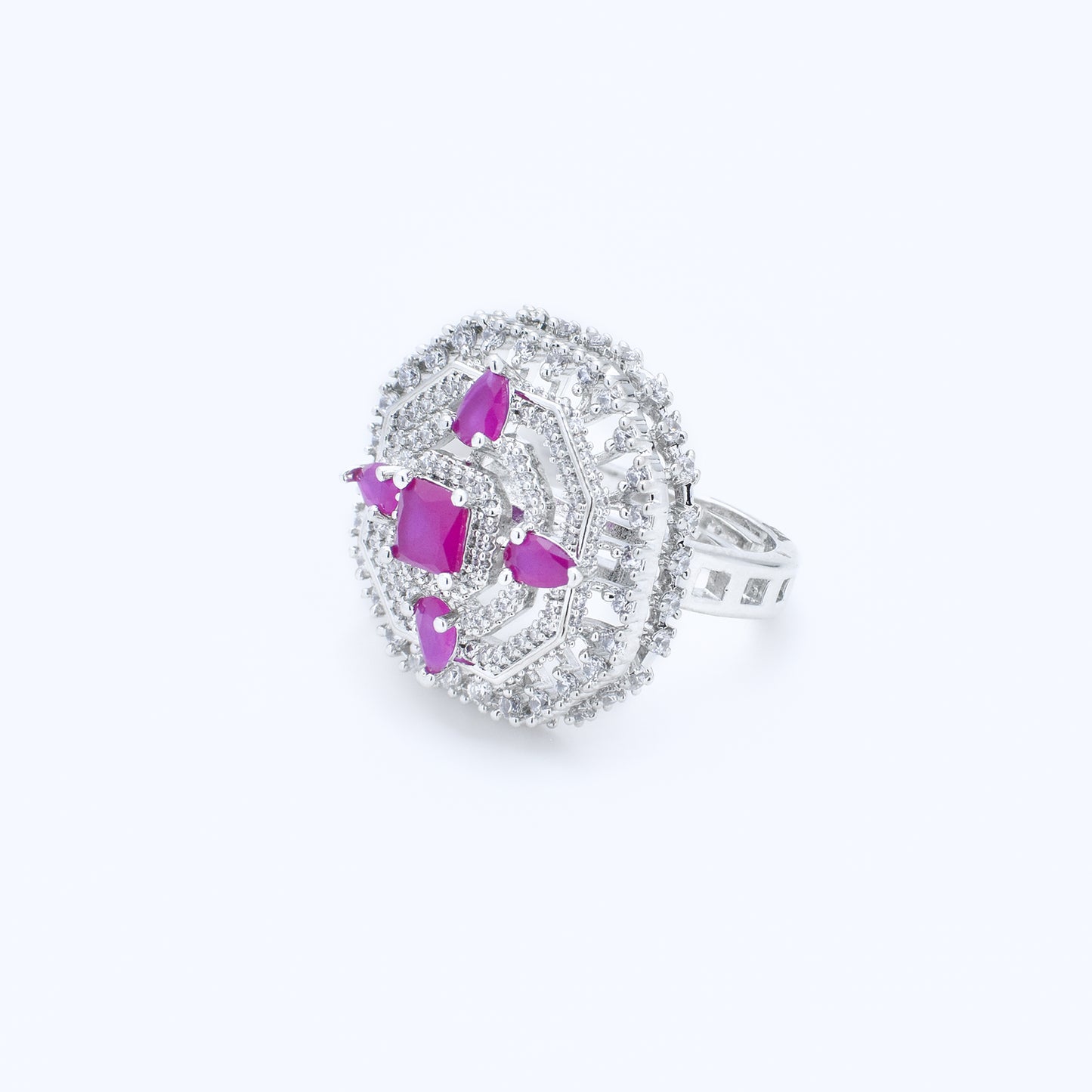 Diamond Octagon Ring