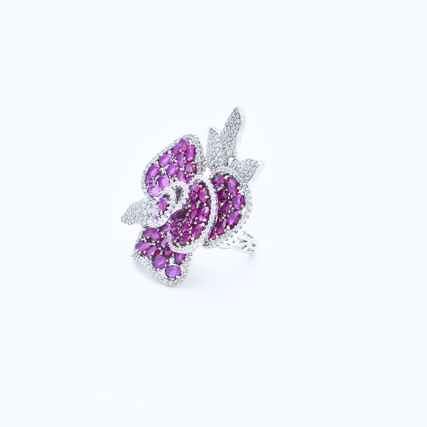 Diamond Flower Ring