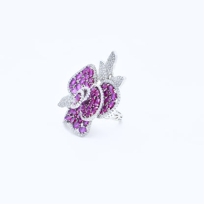 Diamond Flower Ring