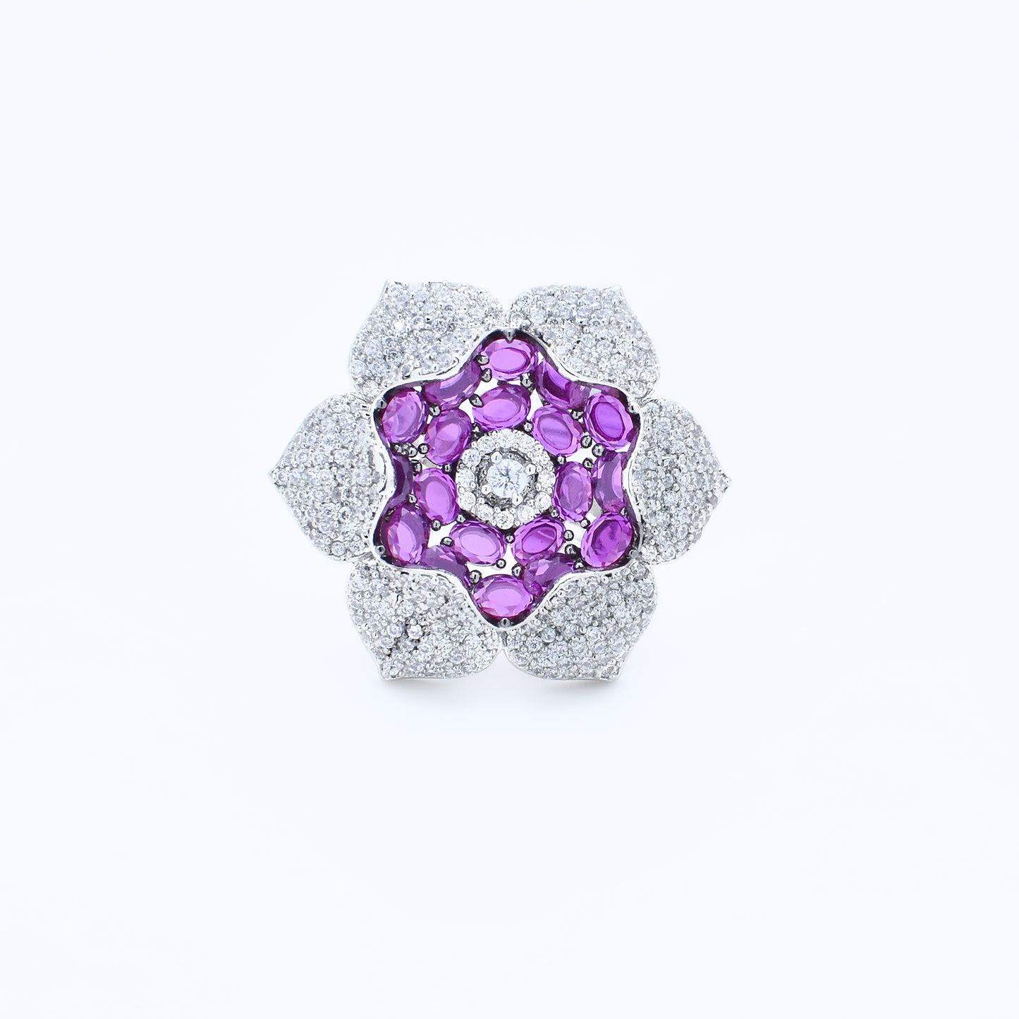 Diamond Floral Ring