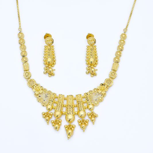Golden Aura Gold-Plated Necklace Set
