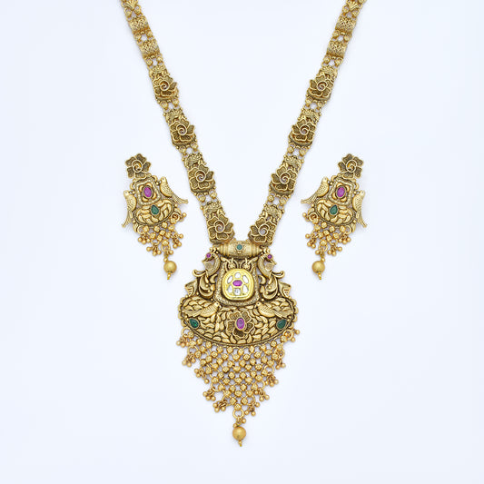 Radiant Antique Long Necklace Set