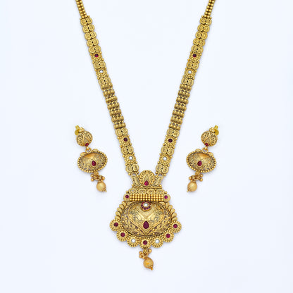Elegant Antique Long Necklace Set
