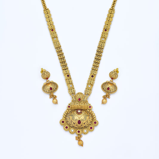 Elegant Antique Long Necklace Set