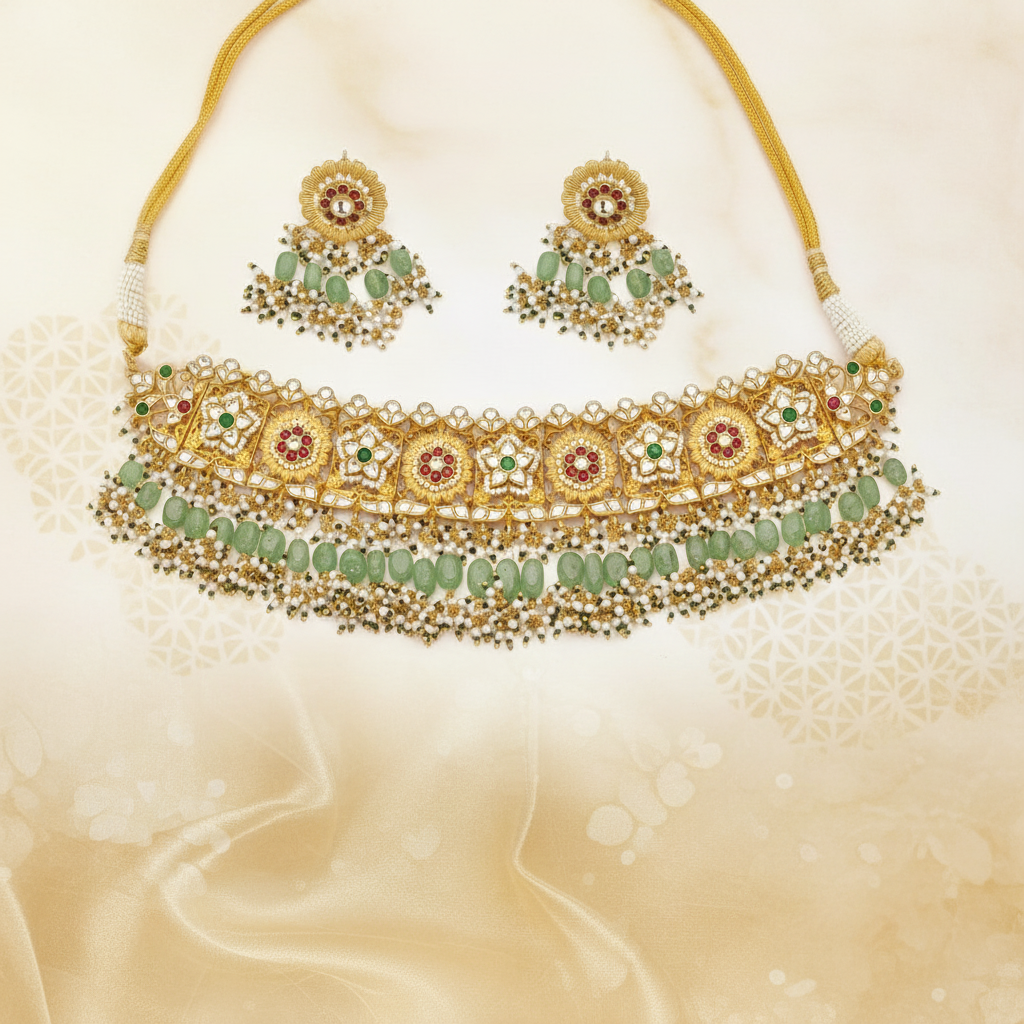 Regal Opulence Kundan Necklace Set