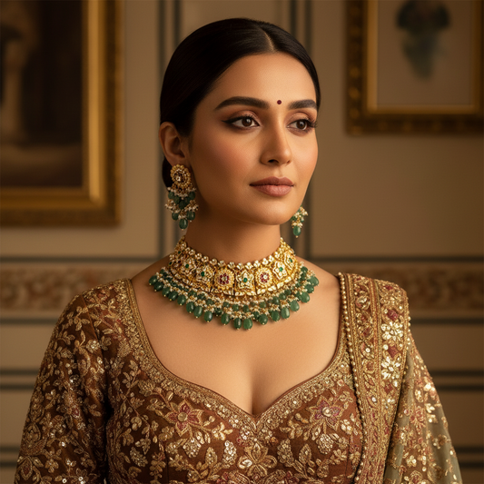 Regal Opulence Kundan Necklace Set