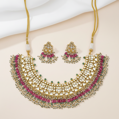 Majestic Glow Kundan Necklace Set