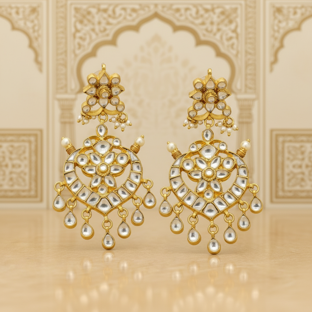 Majestic Glow Kundan Earrings