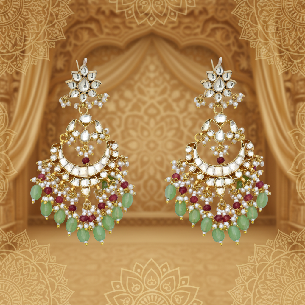 Regal Radiance Kundan Earrings