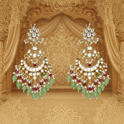 Regal Radiance Kundan Earrings