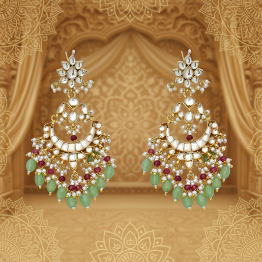 Regal Radiance Kundan Earrings