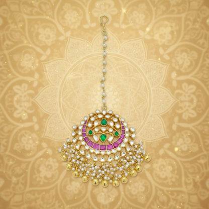 Celestial Charm Kundan Maang Tikka
