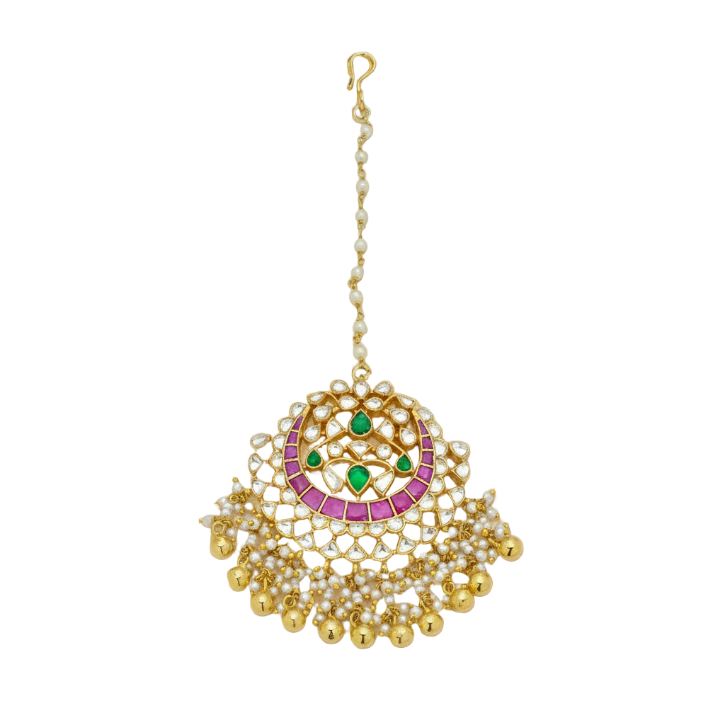 Celestial Charm Kundan Maang Tikka