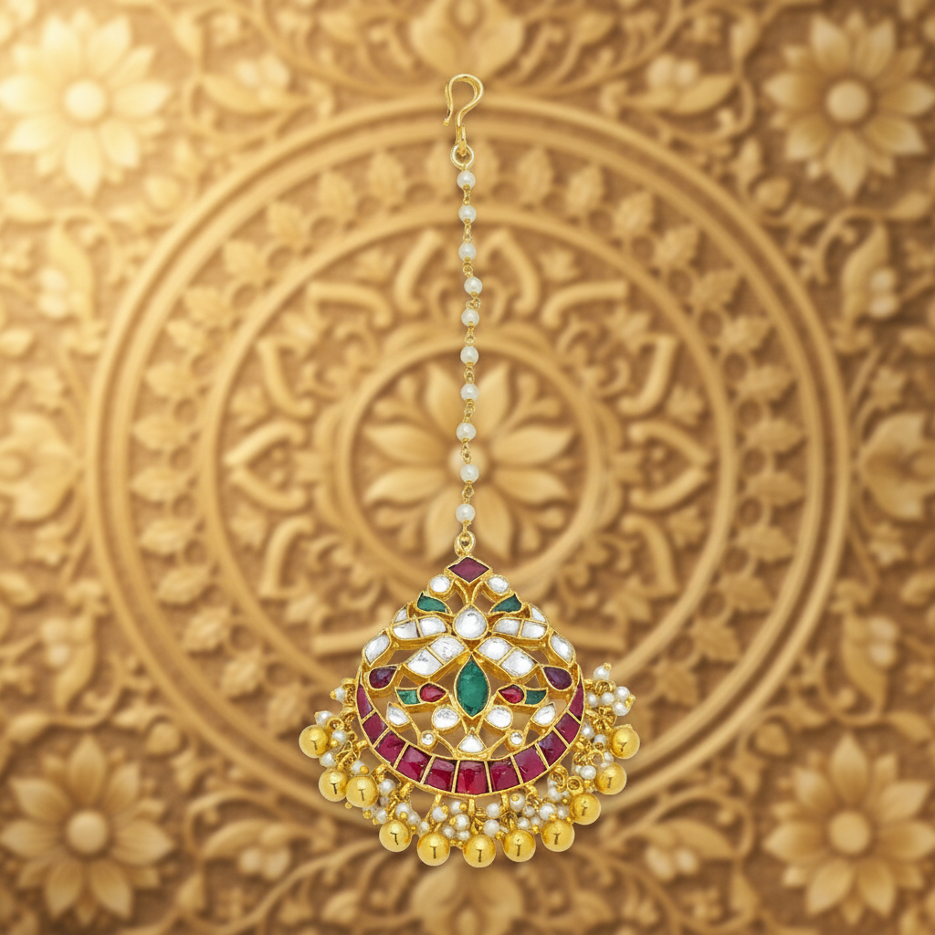 Eternal Grace Kundan Maang Tikka