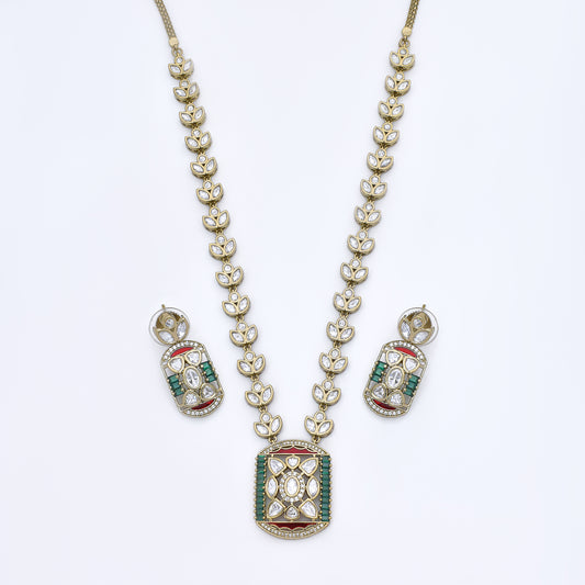 Royal Polki Kundan Necklace Set