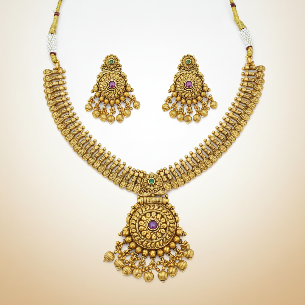 Ornate Antique Necklace Set