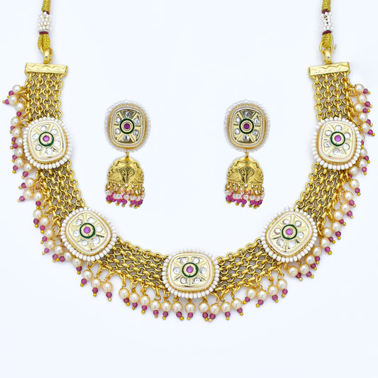 Majestic Glow Antique Necklace Set