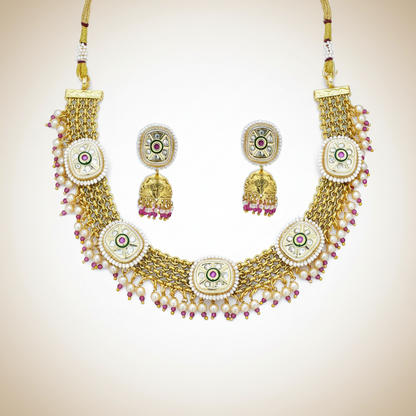 Majestic Glow Antique Necklace Set
