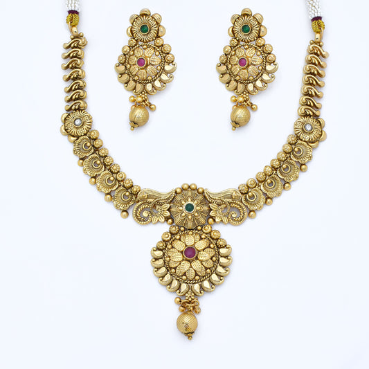 Vintage Antique Gold Necklace Set