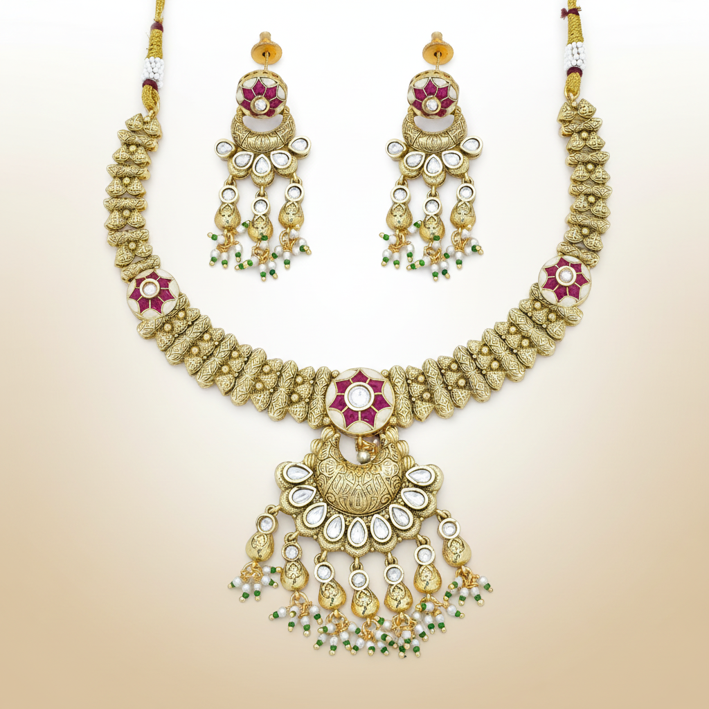 Regal Antique Necklace Set