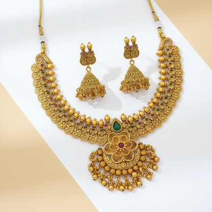 Vintage Charm Antique Necklace Set