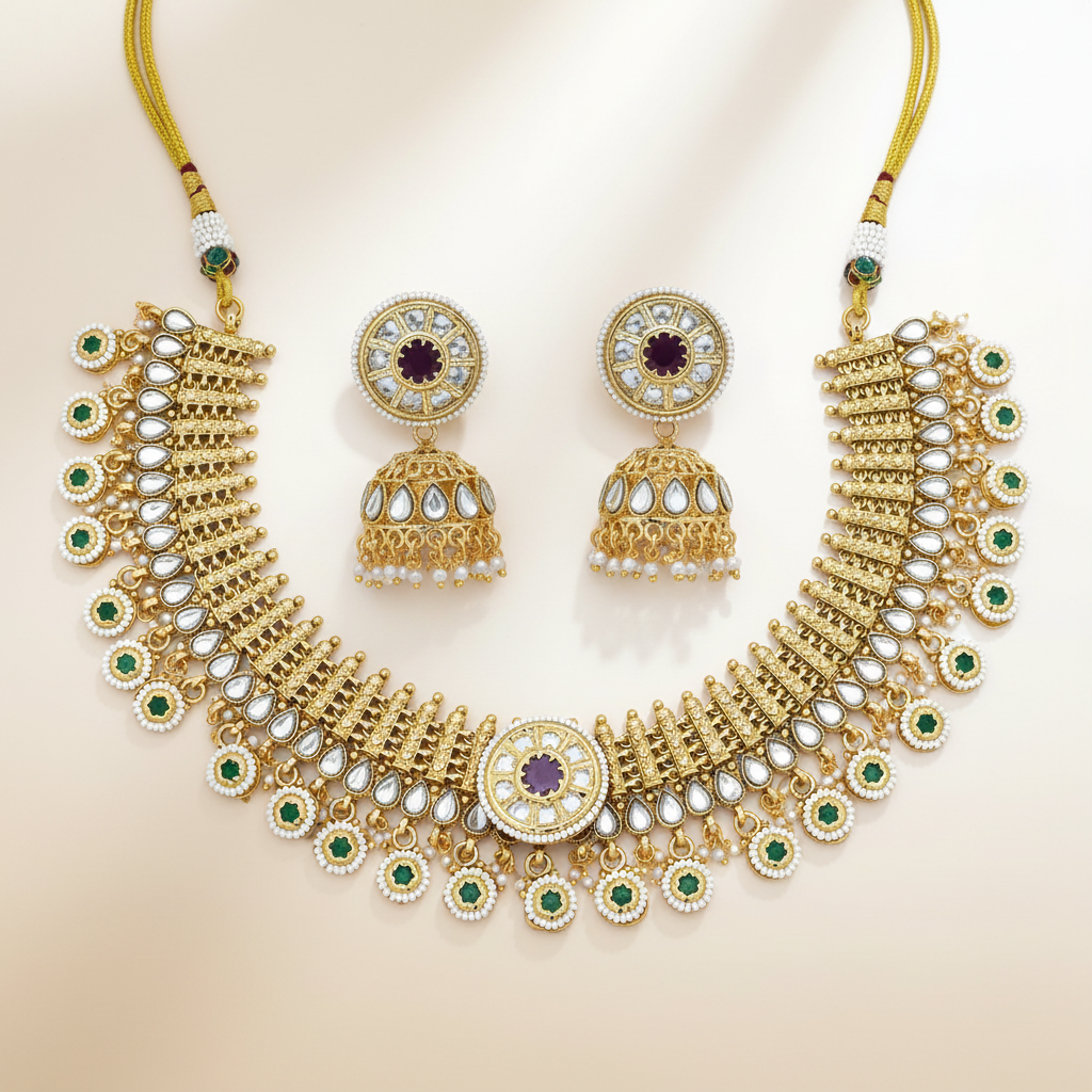 Heavy Antique Necklace Set
