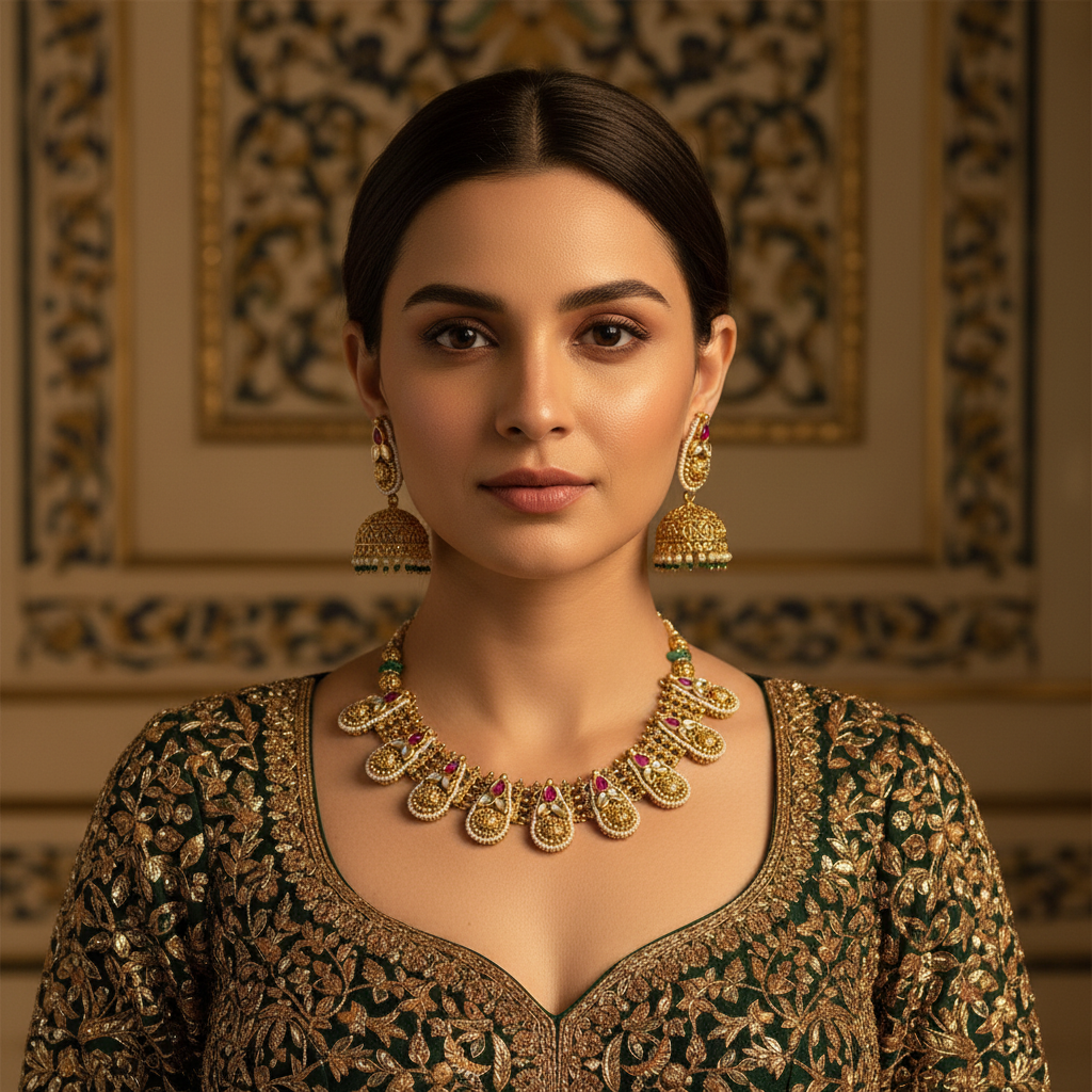 Intricate Antique Necklace Set