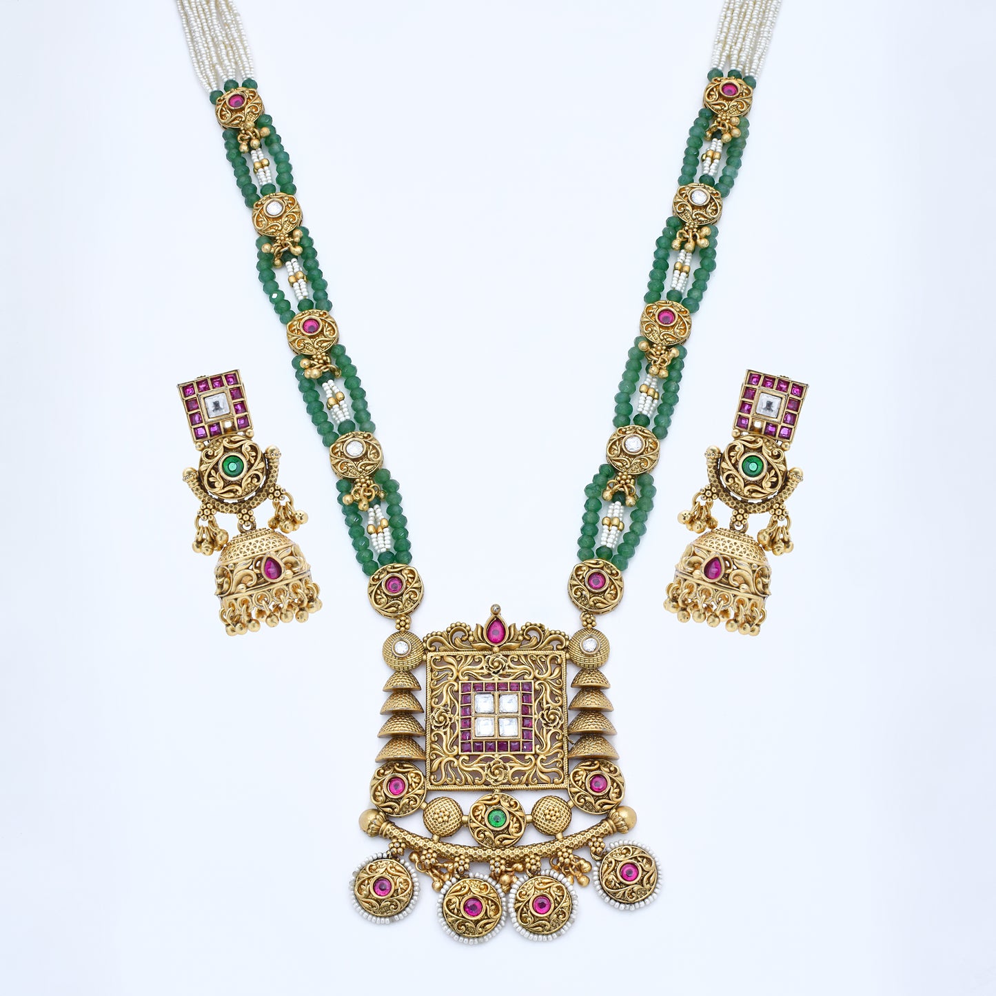 Majestic Temple Gold Necklace