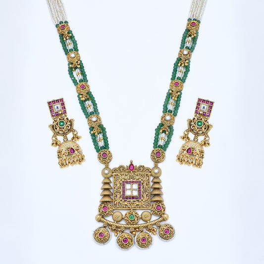 Majestic Temple Gold Necklace