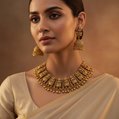Temple Necklace Set