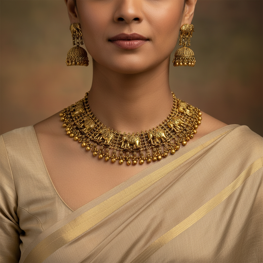Temple Necklace Set