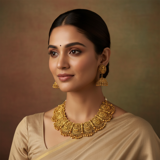 Temple Necklace Set