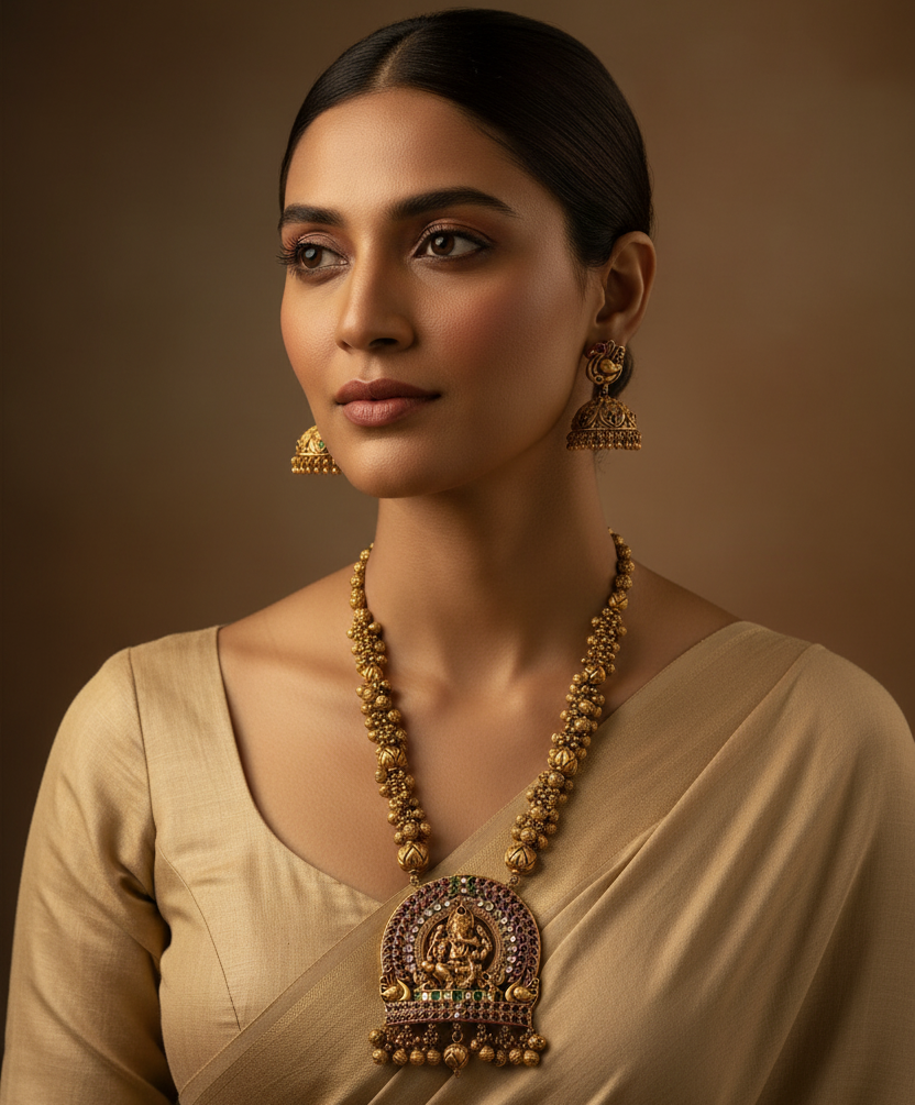 Temple Necklace Set
