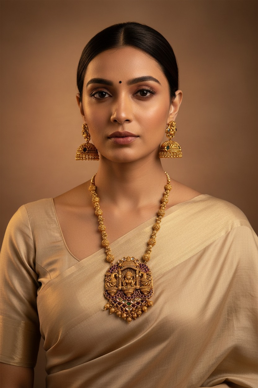 Temple Necklace Set